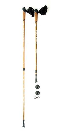 Телескопические палки для скандинавской ходьбы Kaiser Sport. Kaiser Sport Nordic Walking Gold